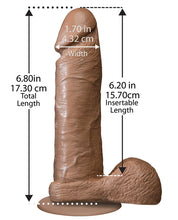 Load image into Gallery viewer, 6&quot; Realistic Cock w/Balls - Brown