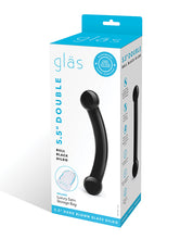 Load image into Gallery viewer, Glas Double Bull Glass Dildo - Black