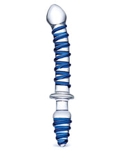 Load image into Gallery viewer, Glas 10&quot;  Mr. Swirly Double Ended Glass Dildo &amp; Butt P