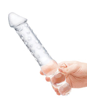 Load image into Gallery viewer, Glas 12&quot; Double Ended Glass Dildo w/Anal Beads - Clear