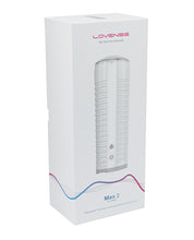 Load image into Gallery viewer, Lovense Max 2 Rechargeable Male Masturbator w/ White Case - Clear Sleeve