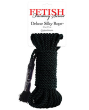 Load image into Gallery viewer, Fetish Fantasy Series Deluxe Silk Rope - Black