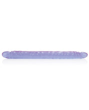 Load image into Gallery viewer, 17&quot; Slim Jim Duo Veined Super Slim Dong - Reflective Gel Purple