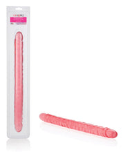 Load image into Gallery viewer, 17&quot; Slim Jim Duo Veined Super Slim Dong - Translucence Gel Pink