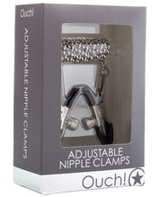 Load image into Gallery viewer, Shots Ouch Adjustable Nipple Clamps w/Chain - Metal