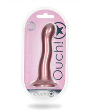 Load image into Gallery viewer, Shots Ouch 7&quot; Curvy G-Spot Dildo - Rose Gold