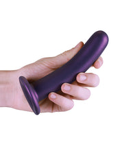 Load image into Gallery viewer, Shots Ouch 6&quot; Smooth G-Spot Dildo - Metallic Purple