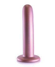 Load image into Gallery viewer, Shots Ouch 6&quot; Smooth G-Spot Dildo - Rose Gold